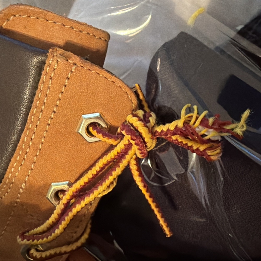 Timberland Women's Tall Lace Up Boots Wheat Tan Leather Size 8.5 - Picture 16 of 16